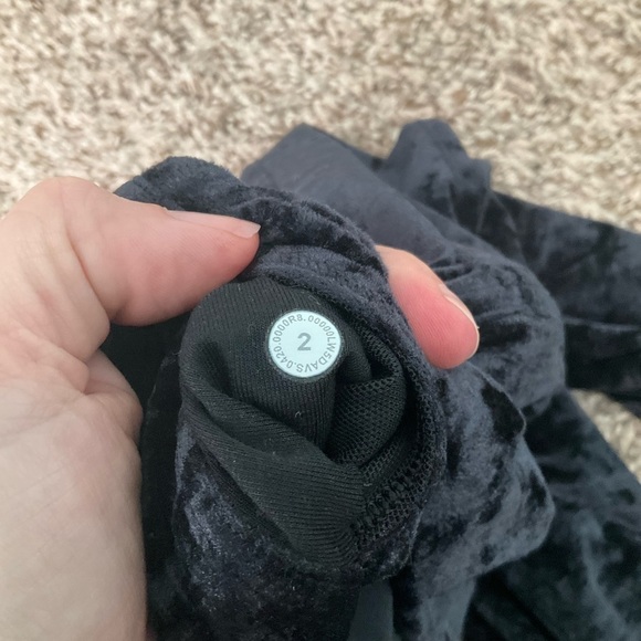 Lululemon Matched Set Align Tank / Wunder Lounge 28” Tight Black Velvet Sz 2 - Picture 10 of 16